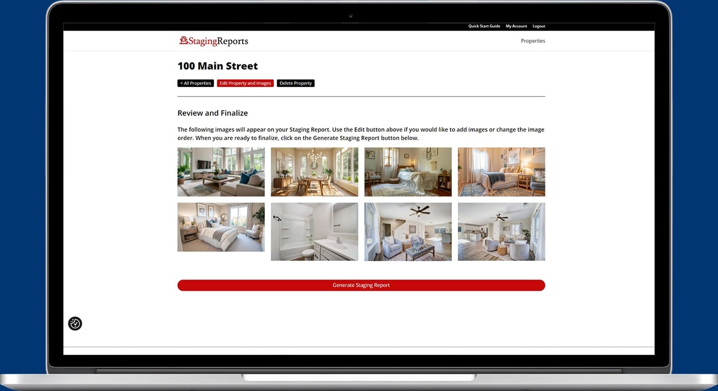 AI-Generated Property Staging Reports